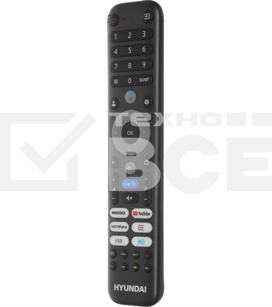Телевизор Hyundai 50' H-LED50BU7011 черный LED 4K UHD 60Hz Smart TV 2GB/16GB