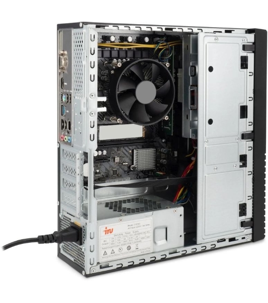 ПК IRU Planio 310H6SFC SFF i3 12100F (3.3) 16Gb SSD512Gb GT610 2Gb Windows 11 Pro GbitEth 350W черный (2153481)