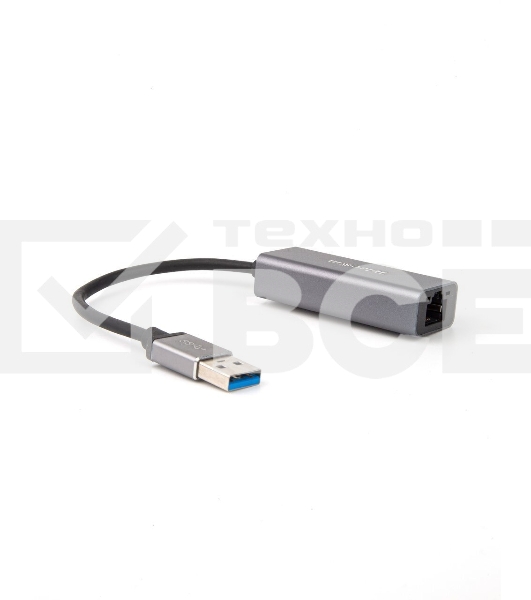 Кабель-переходник USB 3.0 (Am) --> LAN RJ-45 Ethernet 1000 Mbps, Aluminum Shell,Telecom <TU312M>