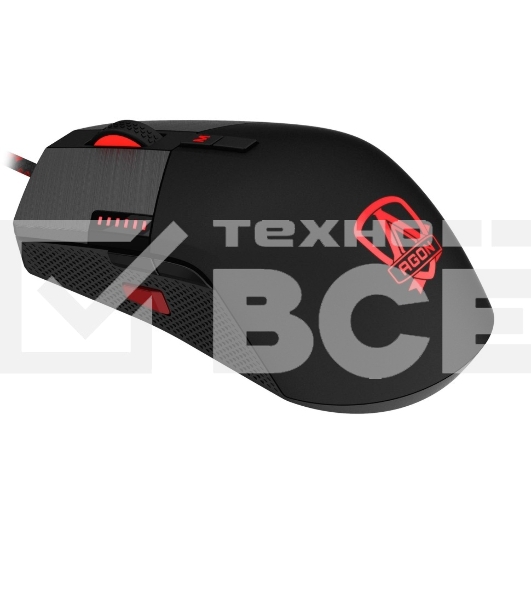 Мышь проводная AOC AGM700 черный, 16000 dpi, USB, кнопки - 8