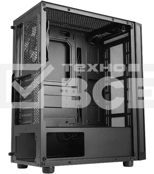Компьютерный корпус Azza Spectra черный без БП ATX 7x120mm 2x140mm 2xUSB2.0 1xUSB3.0 audio bott PSU