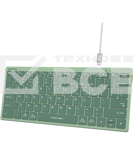 Клавиатура A4Tech Fstyler FBX51C зеленый USB беспроводная BT/Radio slim Multimedia