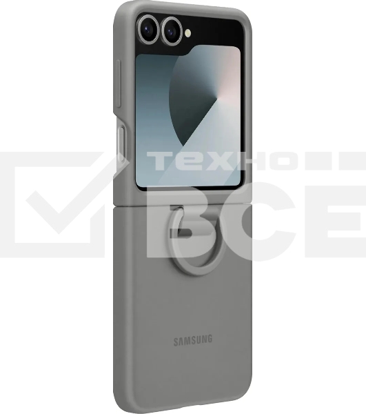 Чехол (клип-кейс) Samsung для Samsung Galaxy Z Flip6 Silicone Case Silicone Case Flip 6 (F741) серый (EF-PF741TJEGRU)