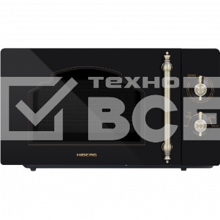 Микроволновая печь HIBERG VM-4288 BR черный, 20 л, 700 Вт, переключатели - поворотный механизм