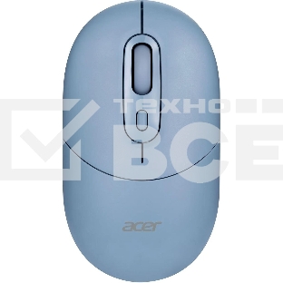 Мышь беспроводная Acer OMR301 синий, 1600 dpi, радиоканал, Bluetooth, USB, кнопки - 4