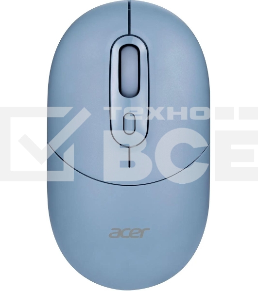 Мышь беспроводная Acer OMR301 синий, 1600 dpi, радиоканал, Bluetooth, USB, кнопки - 4