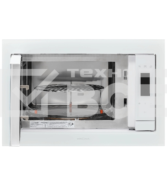 Микроволновая печь встраиваемая Krona ESSEN 60 WH DOTS белый, 31 л, 1000 Вт, переключатели - сенсор