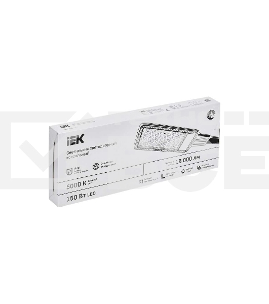 Светильник светодиодный IEK ДКУ 1011-150Ш 5000К IP65 консольный LT-DKU1-1011-150-50-K03