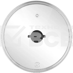 Крышка Rondell Handy RDA-1688 d=28 см крыш.прозрачный руч.черная