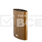 Подставка для ножей универсальная LARA LR05-101 Wood овальная Soft touch полипропилен, фото3