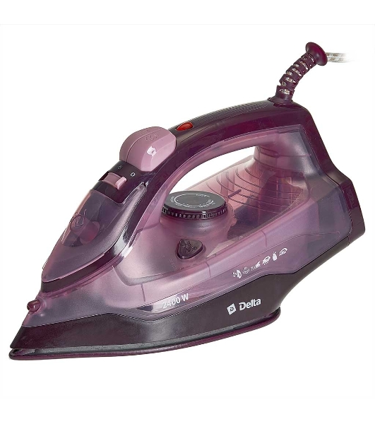 Утюг Delta DL-353 коричневый, 2400 Вт, 28 г/мин, 135 г/мин, 350 мл
