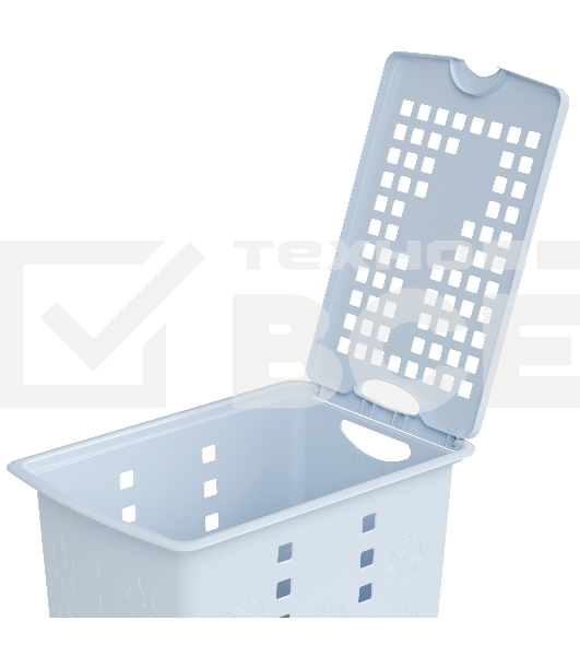 Корзина для белья Альтернатива Виолетта М2444 30 л, голуб .