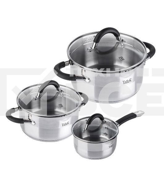 Набор посуды TalleR TR-17190 Телфорд 6 пр. Подходит для всех типов плит (включая индукционную).
