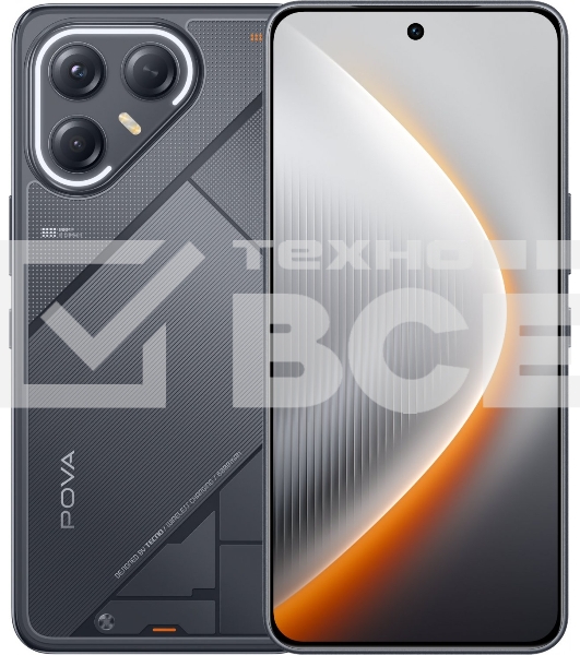 Смартфон Tecno Pova 7 Ultra 5G LJ9, 12/256Gb, черный