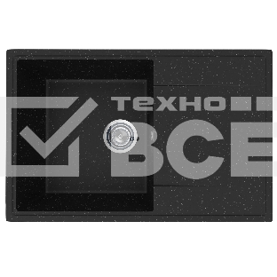 Мойка кухонная PRACTIK PR-M 735-004 черный оникс