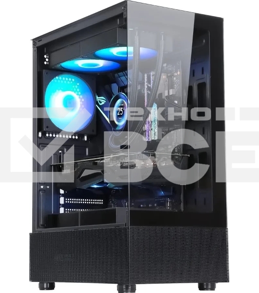 Компьютерный корпус AeroCool/Formula Crystal Z1 черный без БП ATX 2xUSB 2.0 1xUSB 3.0 audio bott PSU