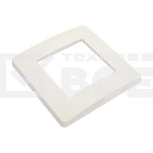 Рамка 1-м 2мод. Brava белый ДКС 75010W