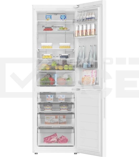 Холодильник Haier C2F619CWU1 белый двухкамерный 256/108л морозилка снизу, No Frost