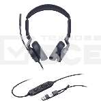 Гарнитура проводная Yealink UH46 Dual UC USB-C/A 1308183, фото2