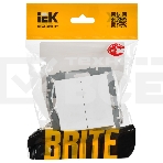 Выключатель 2-кл. прох. 10А ВС10-2-6-БрАБ а/б IEK. BRITE, фото2