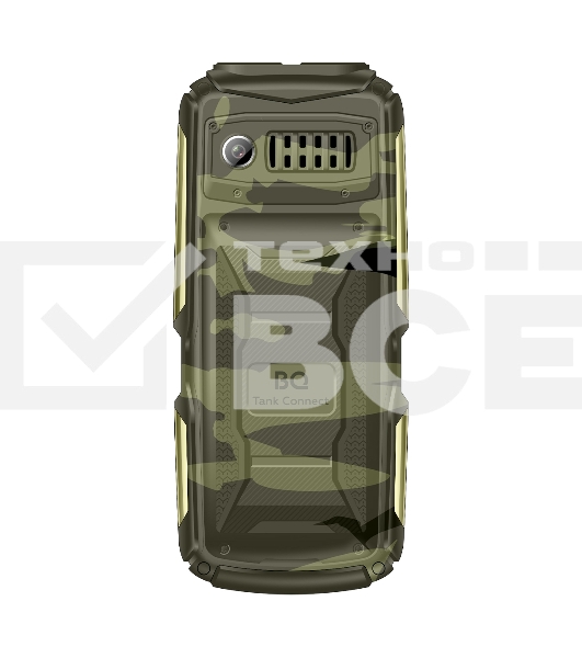 Мобильный телефон BQ 2430L Tank Connect камуфляж/золотистый
