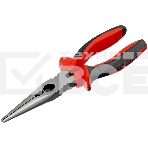 Длинногубцы прямые Matrix 17311, 200 мм, хром-ванадий, двухкомпонентные рукоятки, фото 1