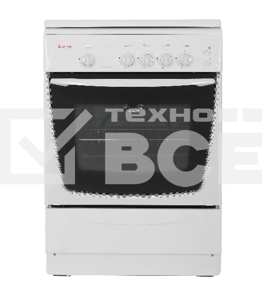 Плита газовая Gefest CG 60М C6 К73 белый, конфорок 4 шт, духовка 63 л, 60 см x 85 см x 60 см