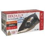 Утюг DELTA LUX DE-3007 черный/золотой, 2400 Вт, 30 г/мин, 150 г/мин, 220 мл, фото4