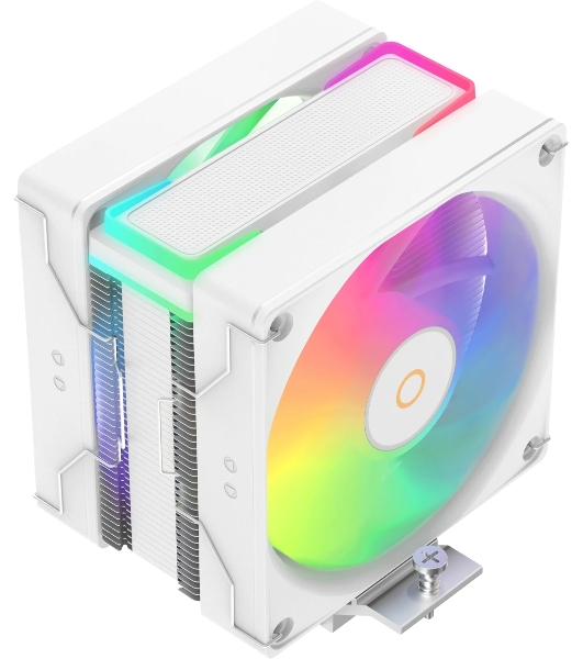 Кулер для процессора Ocypus Delta A40 SE WH Dual Fan ARGB, 2x120mm ARGB FAN, Top ARGB Panel, 4 HEAT PIPES, 4-PIN PWM, 800-1800 RPM, 31DBA, HYDRO BEARING, LGA115X/1200/1700/18XX, AM4/AM5
