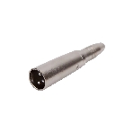 Переходник аудио FORCE CFA-011XLR (M) 3-pin на 1/4' TRS Jack (F), материал контактных частей медь, покрытие никель, матовый серебристый, фото 1