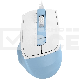 Мышь проводная A4Tech Fstyler FM45S Air голубой/белый, 2400 dpi, USB, кнопки - 7