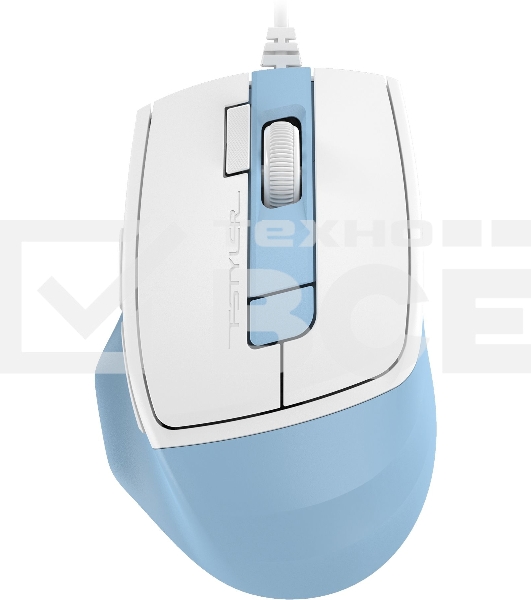 Мышь проводная A4Tech Fstyler FM45S Air голубой/белый, 2400 dpi, USB, кнопки - 7