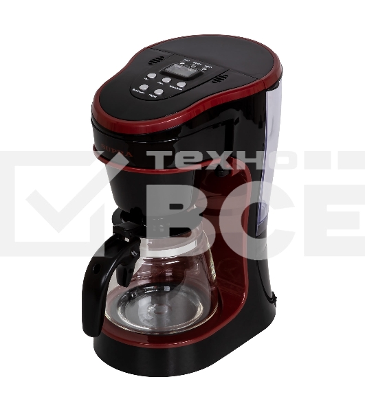 Кофеварка капельная SUPRA CMS-0655 черный/красный, исп. кофе - молотый, 720 мл, 750 Вт.
