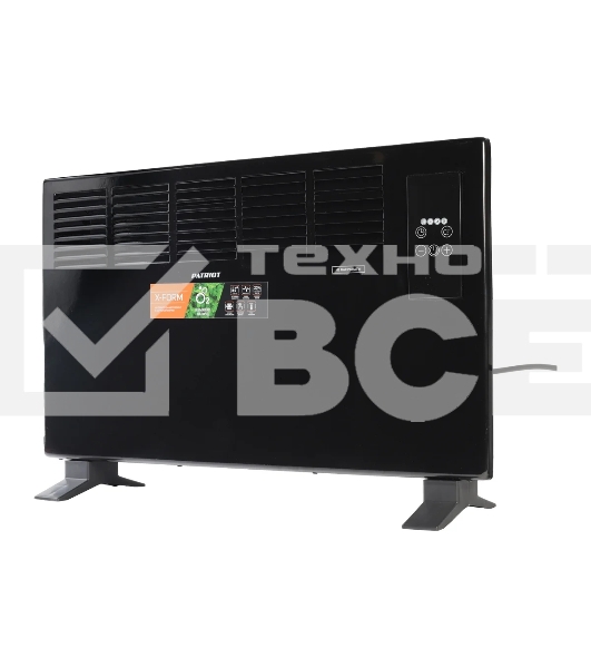 Конвектор Patriot PT-C 20 E черный, 2000 Вт, 20 м2, термостат, дисплей