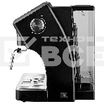 Кофеварка рожковая BBK BCM1503 черный/серый, исп. кофе - молотый, 1.5 л, 1050 Вт, 15 Бар, фото6