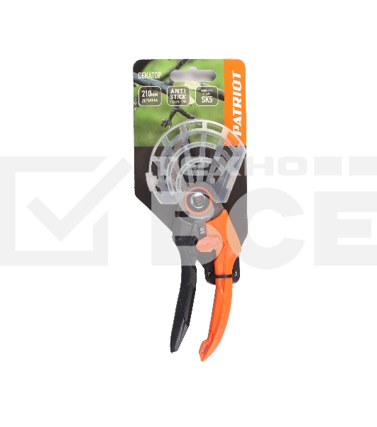 Секатор плоскостной PATRIOT PBP 210 D, 210 мм