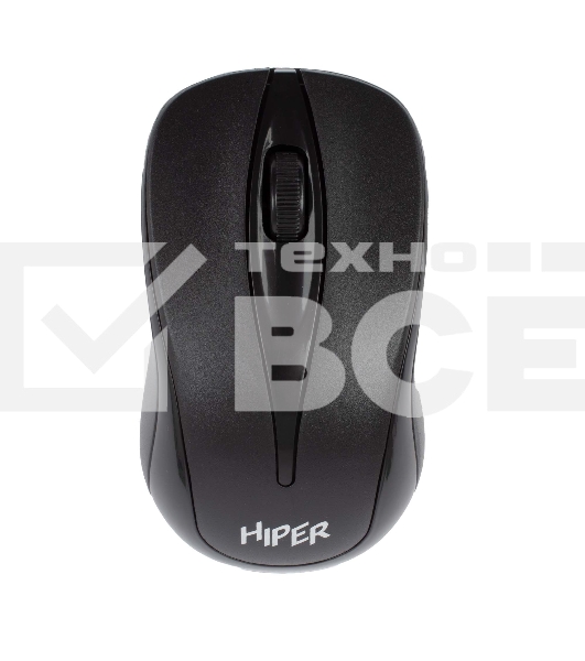 Мышь беспроводная HIPER HOMW-061 черный, 1000 dpi, радиоканал, USB, кнопки - 3