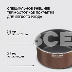 Набор посуды Rondell Kortado7 предм. (сковорода 26х5,5, сковорода 28х5,5, ковш 16х8, кастрюля 20х9,5, съемная ручка, фото6