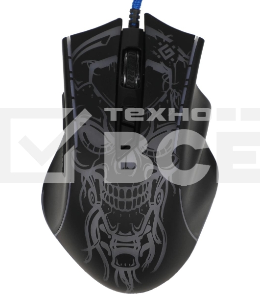 Мышь проводная Defender Bulletstorm GM-928 черный, 7200 dpi, USB, кнопки - 7