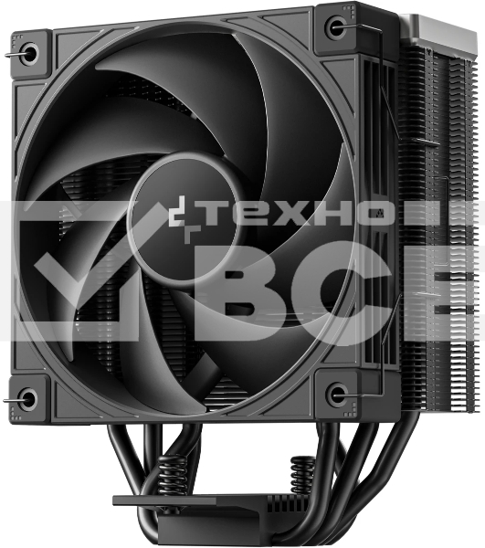 Кулер для процессора DEEPCOOL AK400 G2 LGA1851/1700/1200/115X/AM5/AM4 (12шт/кор, TDP 220W, PWM, Fan 120мм, 4 тепл. Трубки, Wood-grain top cover, черный) RET (R-AK400G2-BKNNMN-GJD)
