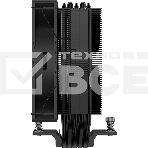 Кулер для процессора PCCooler RT500 BK (240W, 4-pin PWM, LED temp., 152мм, Al/Cu, 5x6мм, 1x120мм, 73.32CFM, 34.9dBA, 2200RPM, S: 1851/1700/1200/115X, AM5/AM4, черный), фото4