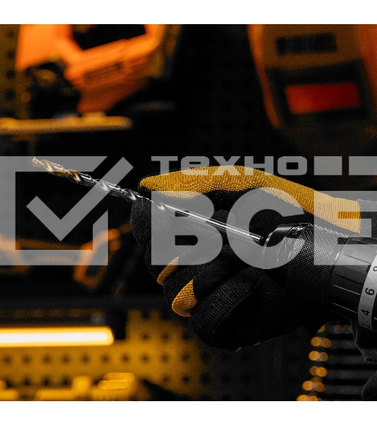 Сверло спиральное по металлу Denzel 7,0 х 156 мм, Р6М5, Golden Tip, удлиненное