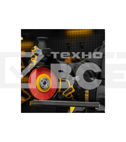 Щетка для УШМ Denzel 125 мм, плоская, нейлоновая щетина, посадка 22,2 мм