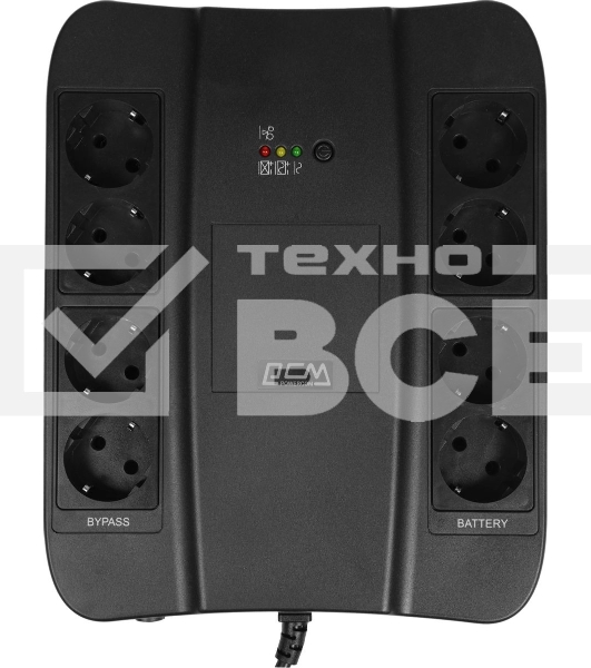 Источник бесперебойного питания Powercom SPD-1000U 550Вт 1000ВА черный