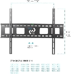 Кронштейн для LED/LCD Kromax STAR-1 черный Диагональ экрана (дюймы) 32'-90' Нагрузка (кг) 81 черный, фото4