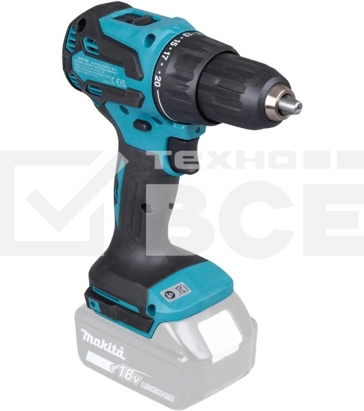 Дрель-шуруповерт Makita DHP490Z аккум. патрон:быстрозажимной