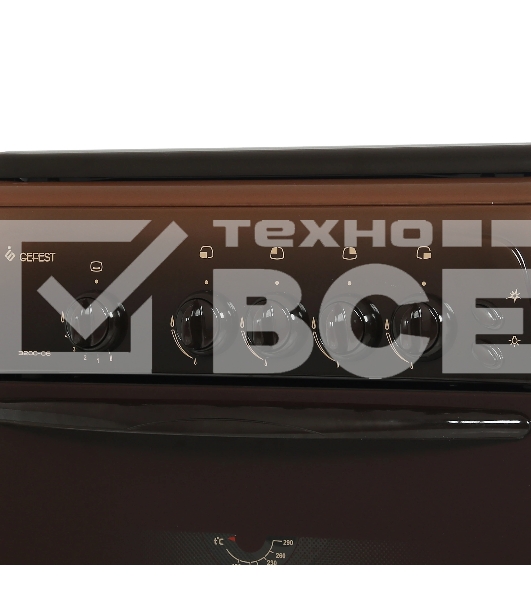 Плита газовая Gefest ПГ 3200-06 К43 коричневый, конфорок 4 шт, духовка 42 л, 50 см x 85 см x 57 см