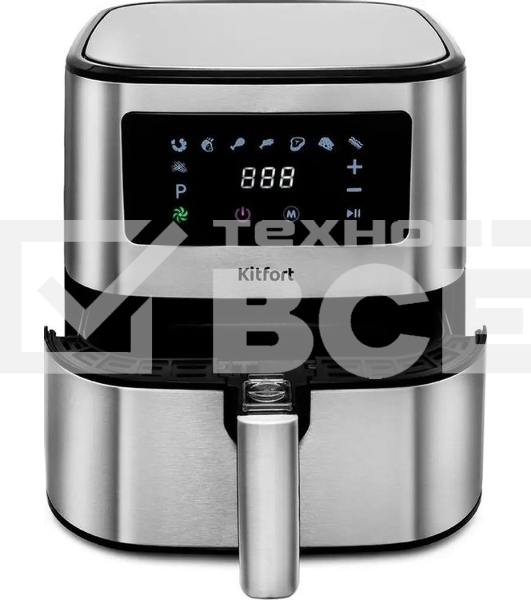 Аэрогриль Kitfort KT-2228 1700Вт серебристый