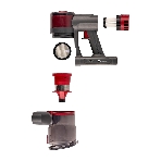 Пылесос вертикальный Bufett MVC 387A черный/красный, питание от аккумулятора, 250 Вт, уборка сухая, пылесборник 0.6 л, фото5