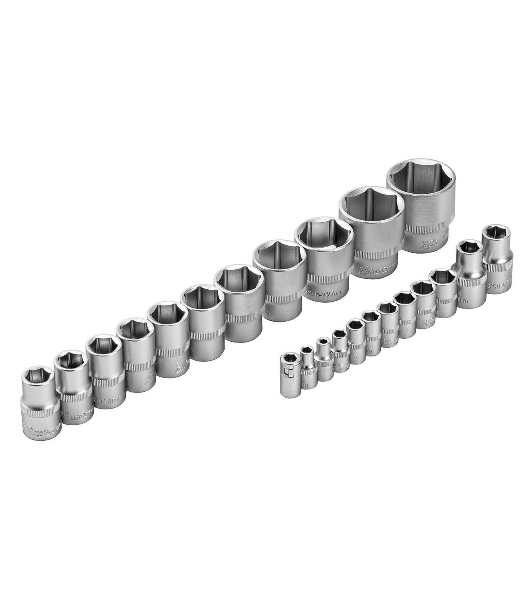 Набор инструментов MTX 1/2', 1/4', CrV, пластиковый кейс 89 предметов